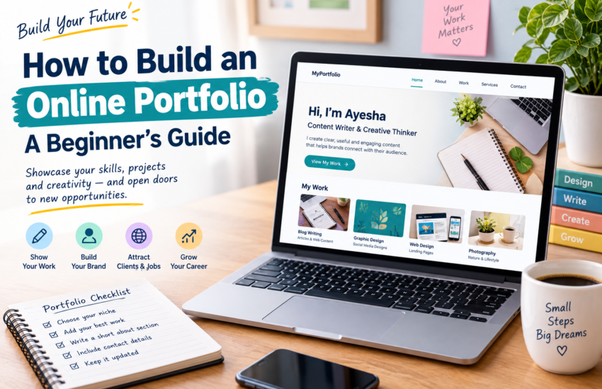 How to build an online portfolio for beginners