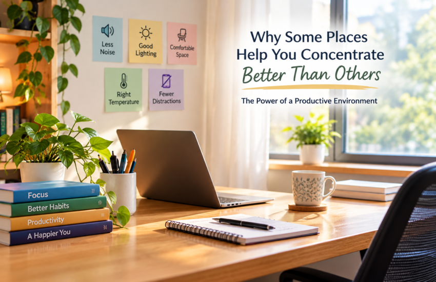Productive environment for better concentration