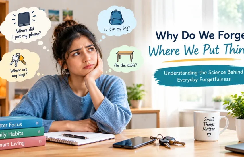 Why do we forget where we put things